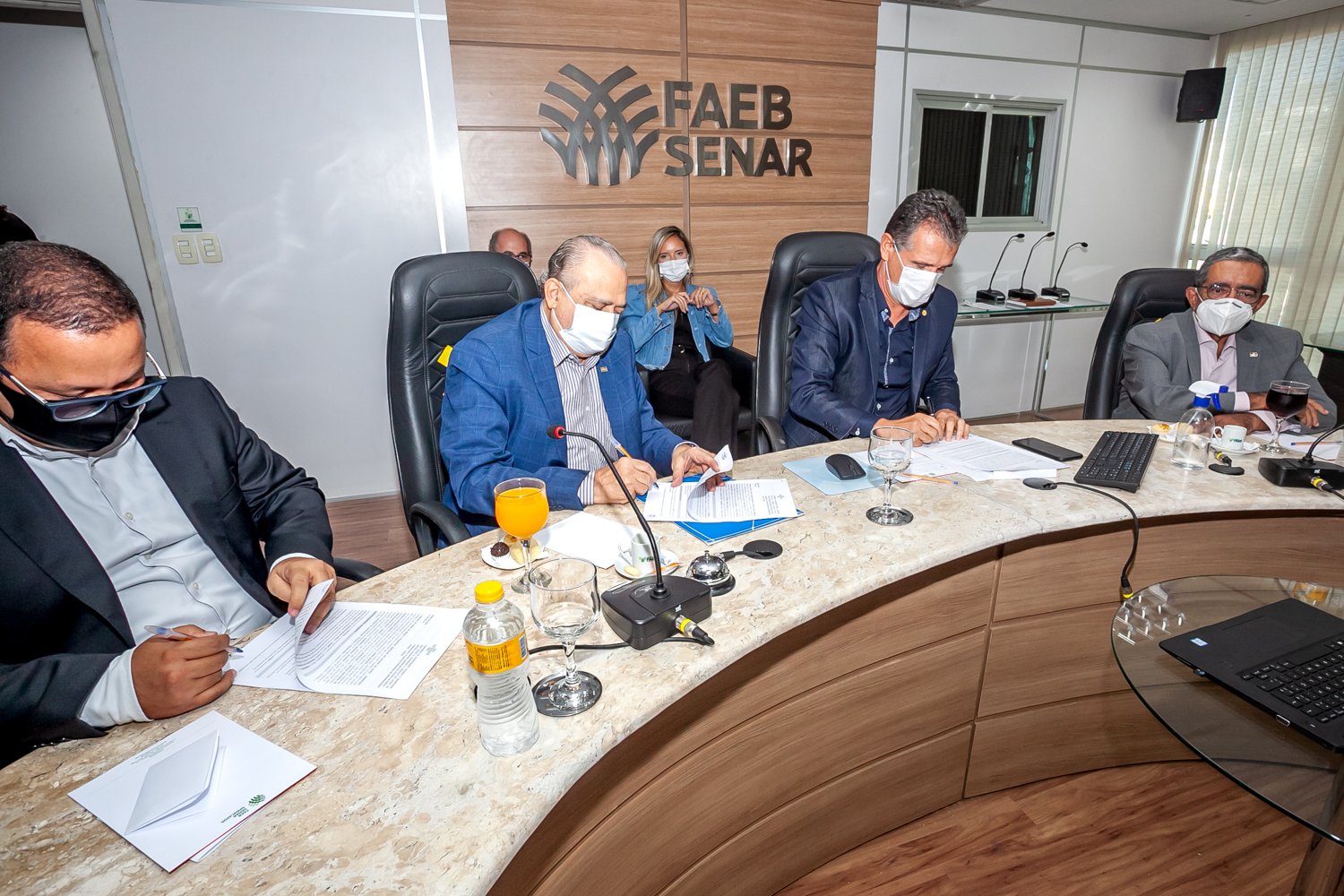 Da esquerda para a direita: Franklin Santos, Jorge Khoury, Humberto Miranda e Jos&eacute; Cabral
