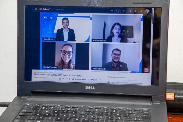 Camila Pimentel, da TV Bahia, representou a equipe vencedora na categoria Jornalismo em V&iacute;deo